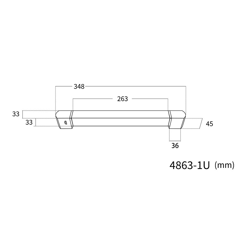 4863-1U, трековый светильник, L348xW33xH45, LEDx20W, 220V, 1418LM, 3000-6000K, included