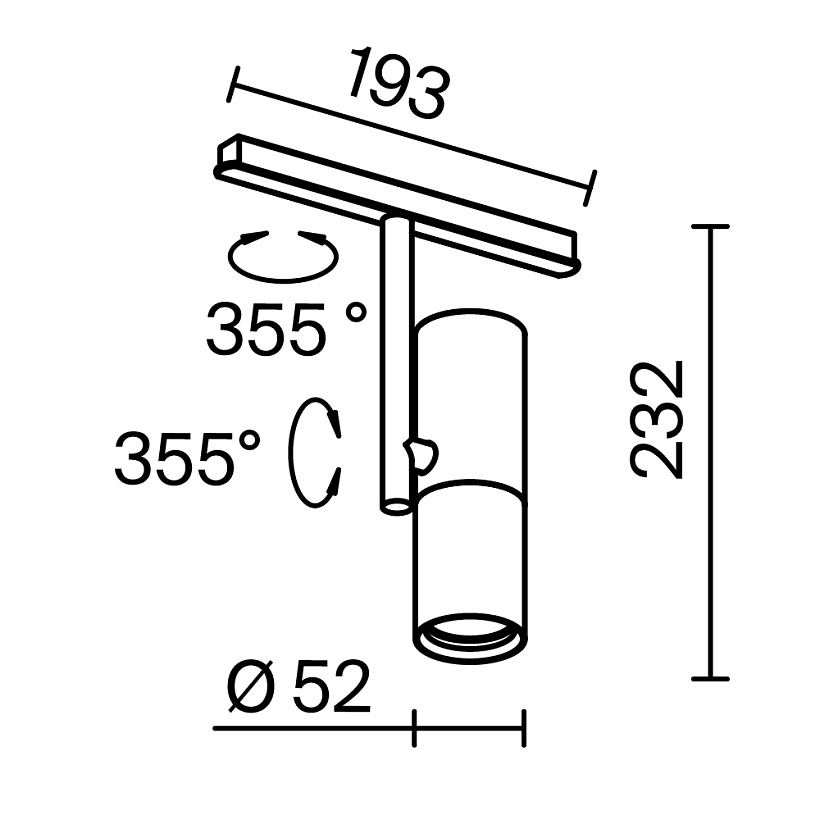 Трековый светильник Maytoni Technical TR005-2-12W3K-B
