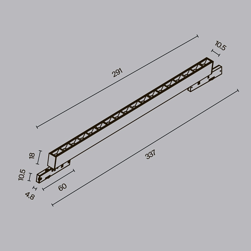 Трековый светильник Maytoni Technical TR193-1-15W4K-M-B