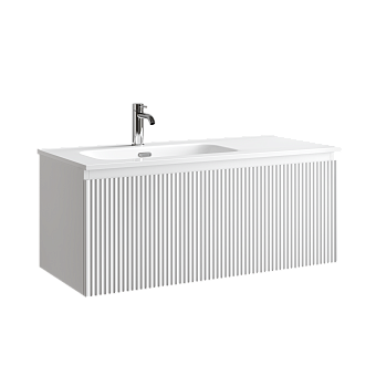 Тумба подвесная SANCOS Snob R 1.0 995х445х406, c одним ящиком оснащенным доводчиками, Bianco , арт.SNR1.0100LW
