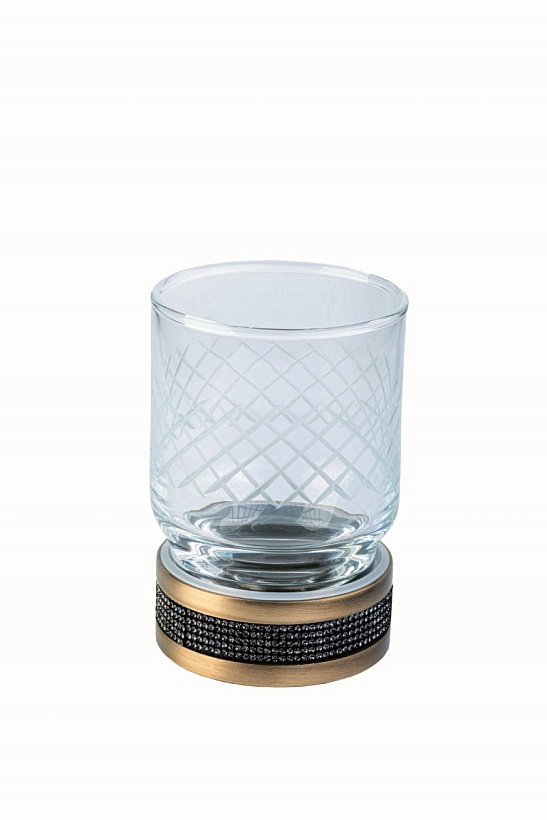 Настольный стакан ROYALE CRISTAL BLACK BR