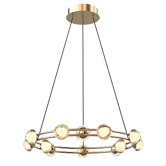 4382-12P, подвесная люстра, D550xH1880, 12xLEDx3.3W, 2800LM, 4000K, CRI>90, included