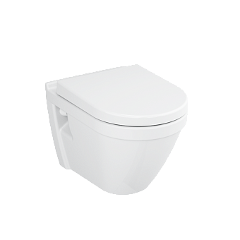 Инсталляция с унитазом VitrA S50 комплект 4 в 1 с сиденьем микролифт безободковый цвет клавиши глянцевый хром