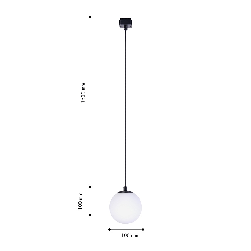 4155-1P, подвес, D100xH1650, LEDx6W, 42V, угол рассеивания: 120°, 350LM, 3000-6000K, IP20, included
