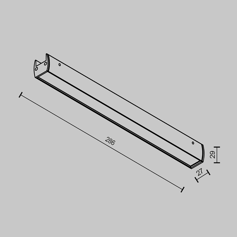 Трековый светильник Maytoni Technical TR161-1-16W3K-B