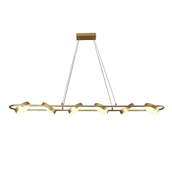 4677-6P, подвесная люстра, L1490xW190xH145/1200, LEDx90W, 3100LM, 3000-6000K, IP20, included, remote control