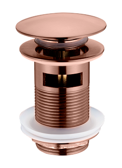Слив для раковины, автомат(клик-клак) BRUSHED BRONZE c переливом