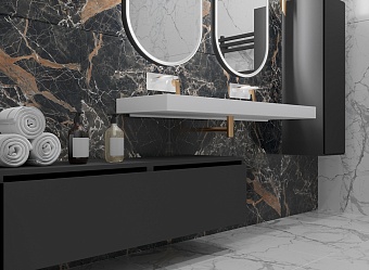Ящик под столешницу 60см АНТРАЦИТ глянец VALLESSI UNO-S