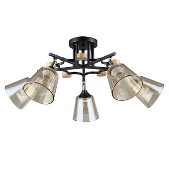 Потолочная люстра Arte Lamp GLASSY A5078PL-5BK