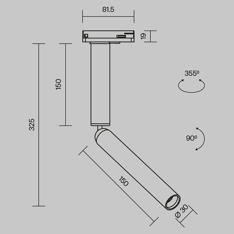 Трековый светильник Maytoni Technical TR142-1-6W3K-W