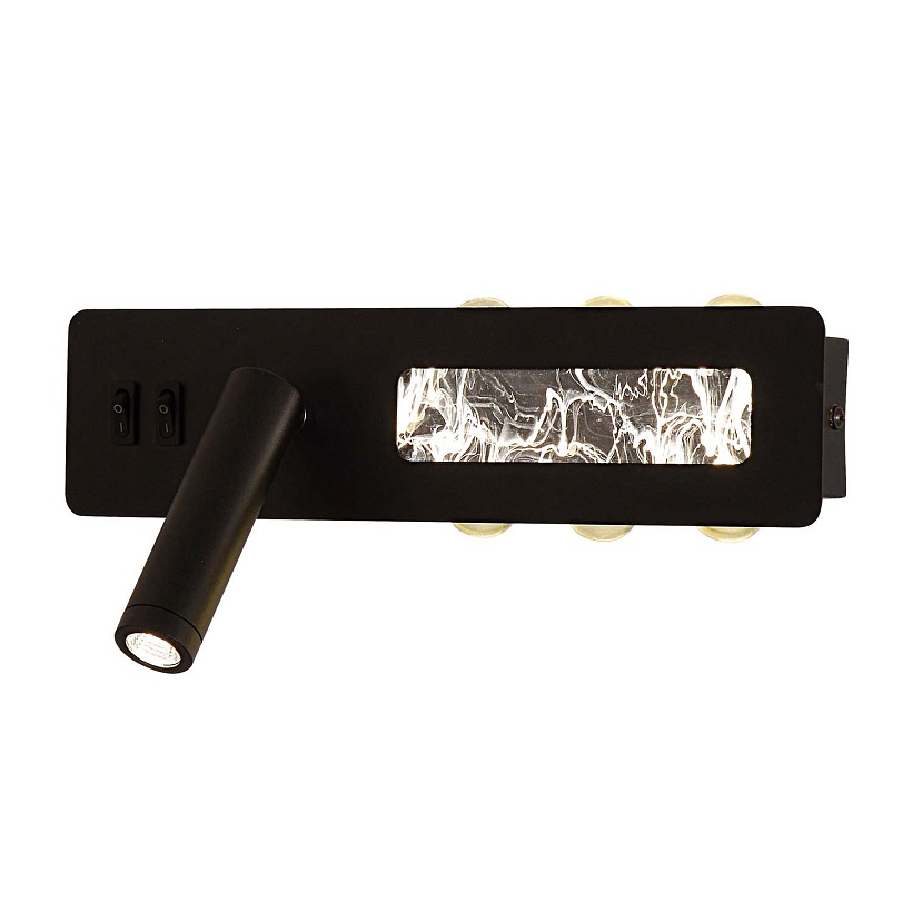 4692-1W, настенный светильник, D70xW280xH130, LEDx6.5W+LEDx16W, 55LM+1470LM, 4000K, included