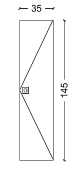 Пенал LUCIDO Бронзированный коричневый 304005