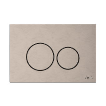Кнопка смыва для инсталляции VitrA Origin (Ориджин) 740-2495 брашированный никель двойной смыв