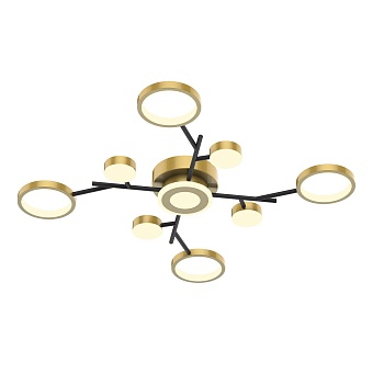 4686-9C, потолочный светильник, D800xH80, LEDx100W/50W/50W, 5260/2680/2610LM, 4000/6500/3500K, included, remote control