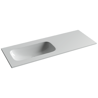 Раковина накладная Ceramicanova Grace чаша слева без отв под смеситель 1210x457x137 белый CN7020wx