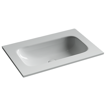 Раковина накладная мебельная CERAMICANOVA Grace 710x457x137 без отв. под смеситель, белый CN7031wx
