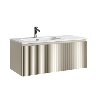 Тумба подвесная SANCOS Snob R 1.0 995х445х406, c одним ящиком оснащенным доводчиками, Beige Soft , арт.SNR1.0100LCE
