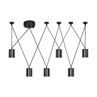 1441-6P, подвесная люстра, D500/1000xH1000, 6xGU10LEDx5W, 2400LM, 3000K, included