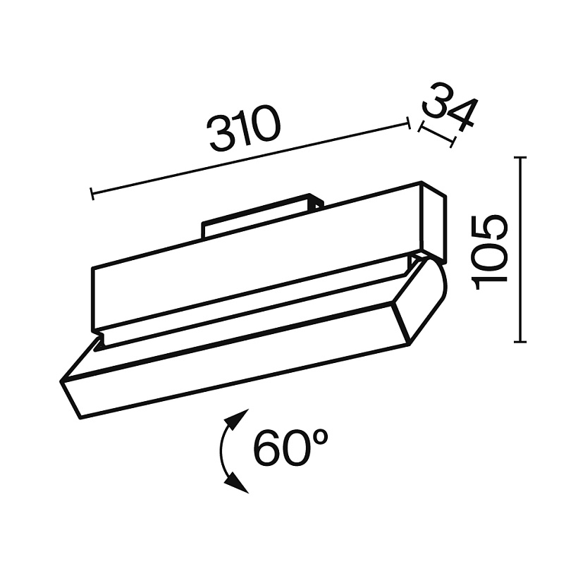 Трековый светильник Maytoni Technical TR013-2-20W3K-B