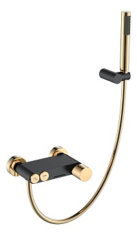 Смеситель STICK для ванны BLACK DIAMOND GOLD