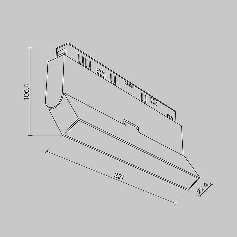 Трековый светильник Maytoni Technical TR036-4-12WTW-DSZ-W
