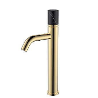 Смеситель STICK для умыв.выс.GOLD MRAMOR BLACK_Комплект