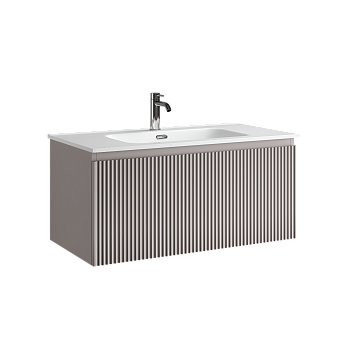 Тумба подвесная SANCOS Snob R 1.0 890х445х406, c одним ящиком оснащенным доводчиками, Doha Soft , арт.SNR1.090SM