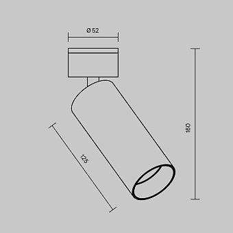 Потолочный светильник Technical C055CL-L12W2.7K-W-BS