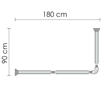 Dinkel SC-469018 Карниз для ванной