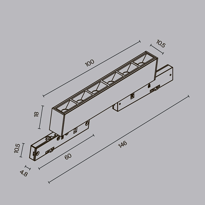 Трековый светильник Maytoni Technical TR193-1-5W2.7K-M-B
