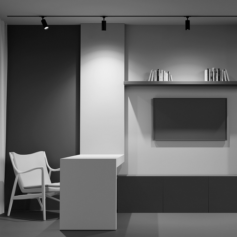 Трековый светильник Maytoni Technical TR028-3-GU10-B