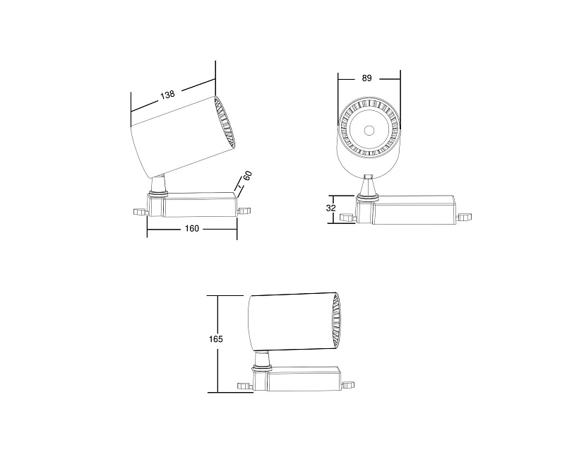 Трековый светильник Maytoni Technical TR029-3-30W3K-B