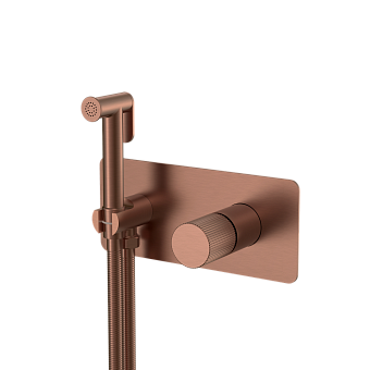Смеситель гигиенический STICK BRUSHED BRONZE ручка LINEA