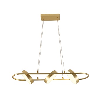 4677-3P, подвесная люстра, L730xW190xH145/1200, LEDx48W, 1700LM, 3000-6000K, IP20, included, remote control