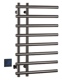Полотенцесушитель электрический круглый сухой GUN METAL