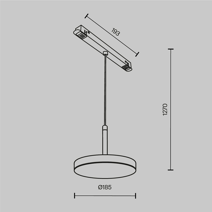 Трековый светильник Maytoni Technical TR123-2-15W3K-B