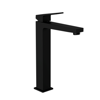 Смеситель для раковины-чаши VitrA Minimax Square (Минимакс Сквуэр) A4372436EXP однорычажный матовый черный латунь