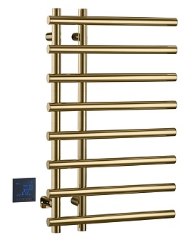 Полотенцесушитель электрический круглый сухой MATT GOLD