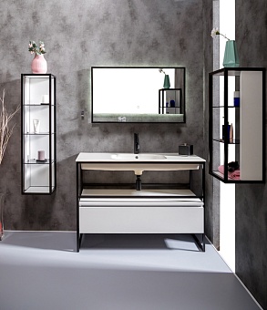 Ящик под консоль LOFT 120 белый, 1 полка