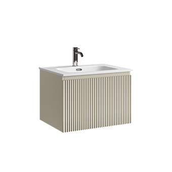 Тумба подвесная SANCOS Snob R 1.0 590х445х406, c одним ящиком оснащенным доводчиками, Beige Soft , арт. SNR1.060CE