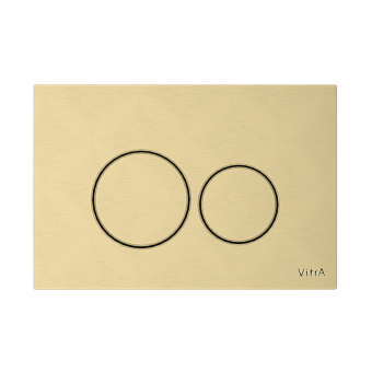 Кнопка смыва для инсталляции VitrA Origin (Ориджин) 740-2425 брашированное золото двойной смыв