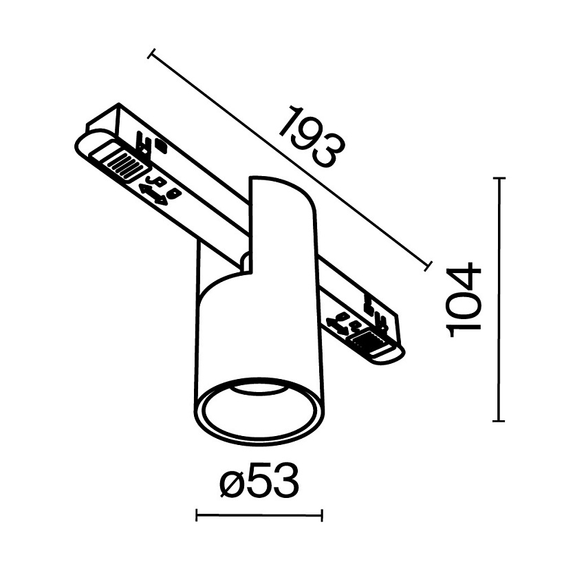 Трековый светильник Maytoni Technical TR122-4-7W-DS-BS