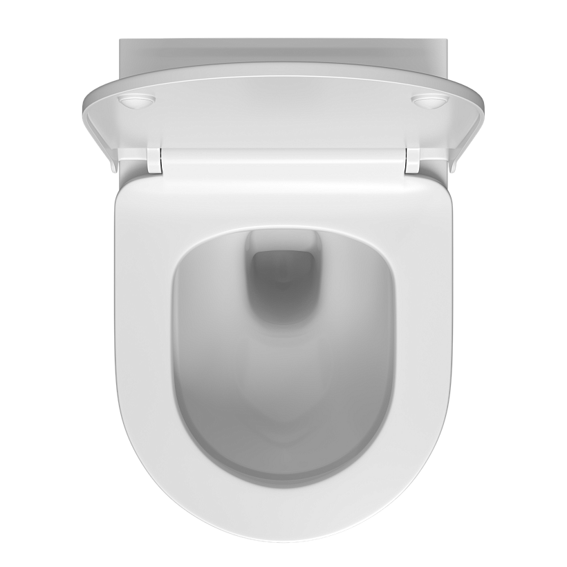Подвесной унитаз VitrA Mia Round безободковый SmoothFlush белый санитарный фарфор антибактериальное покрытие Hygiene