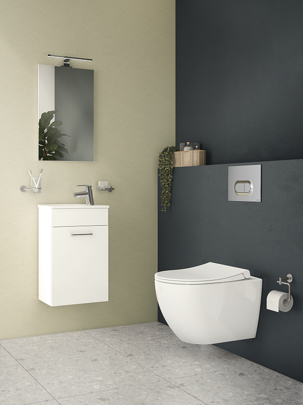 Подвесной унитаз VitrA Mia Round безободковый SmoothFlush белый санитарный фарфор антибактериальное покрытие Hygiene