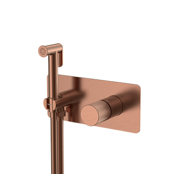 Смеситель гигиенический STICK COPPER BRUSHED ручка LINEA