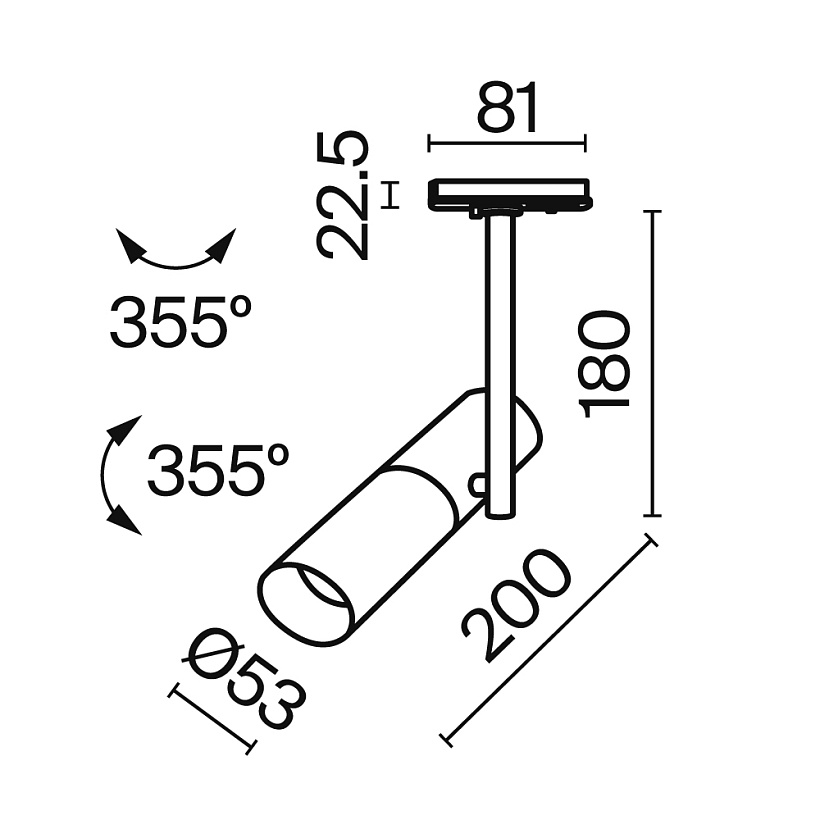 Трековый светильник Maytoni Technical TR005-1-GU10-W
