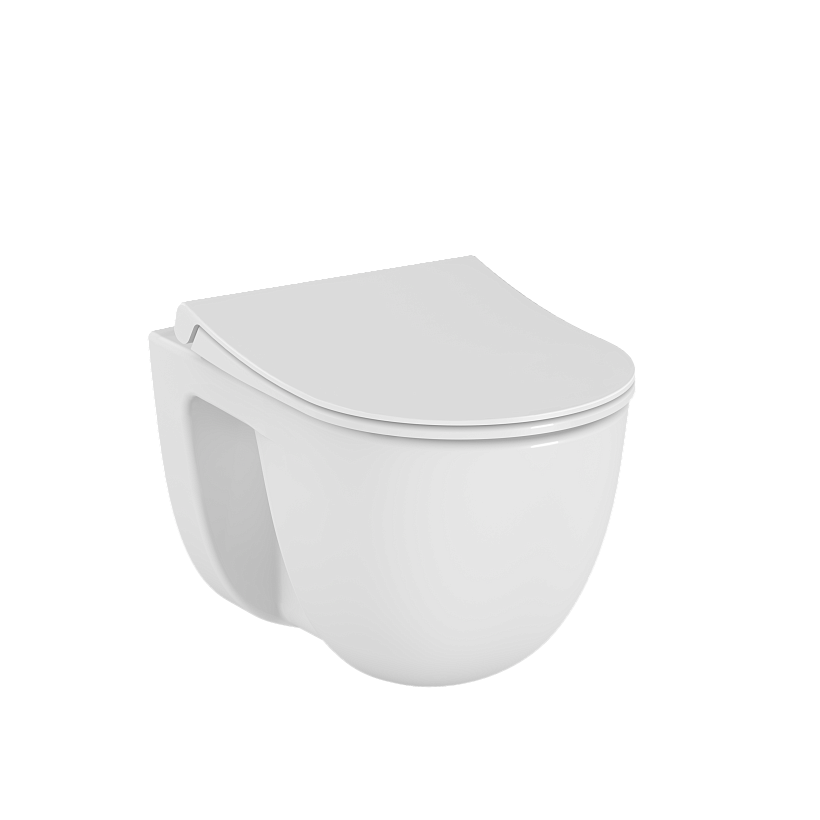 Инсталляция с унитазом VitrA S40 комплект 4 в 1 с сиденьем микролифт безободковый цвет клавиши глянцевый хром