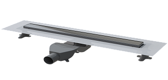 Душевой лоток Premium Linear 80см, нерж.сталь GUN METAL