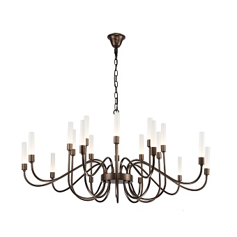 3014-20P, подвесная люстра, D1200xH680/1680, 20xG9LEDx7W, 4900LM, 3000K, included