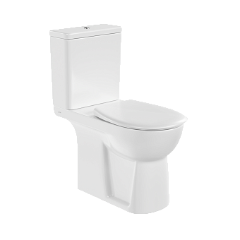 Унитаз-компакт напольный VitrA Conforma (Конформа) 9899B003-7200 с сиденьем без микролифта белый санитарный фарфор антибактериальное покрытие Hygiene (Хайджн)